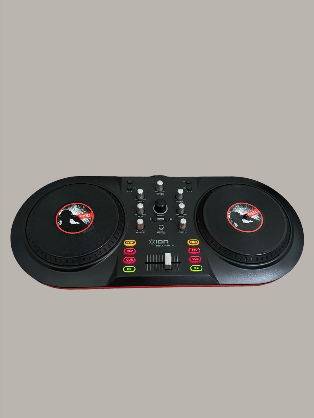 Discover DJ Portable DJ Controller in Black/Red
